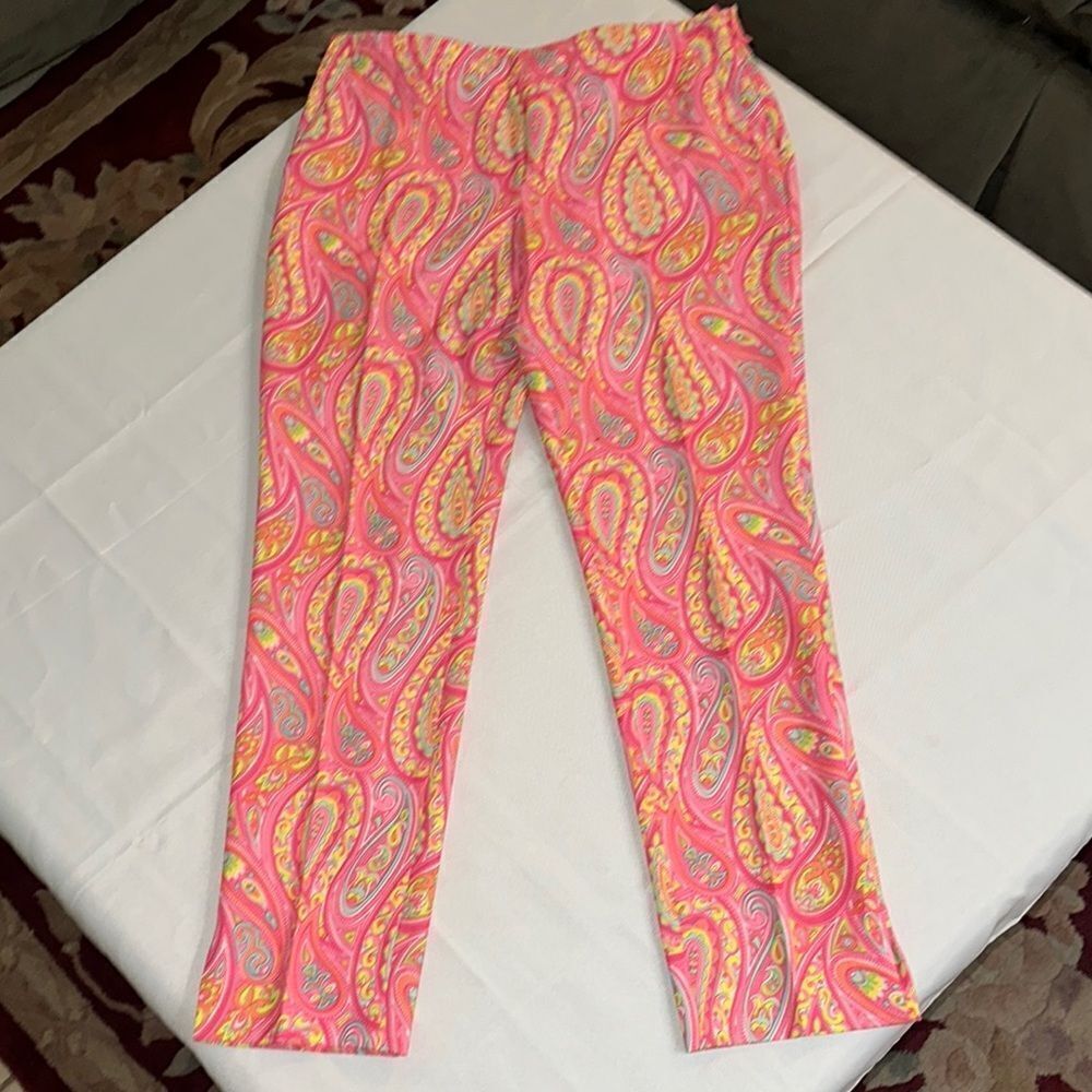 EP PRO Vibrant Paisley Print Pants Size 8